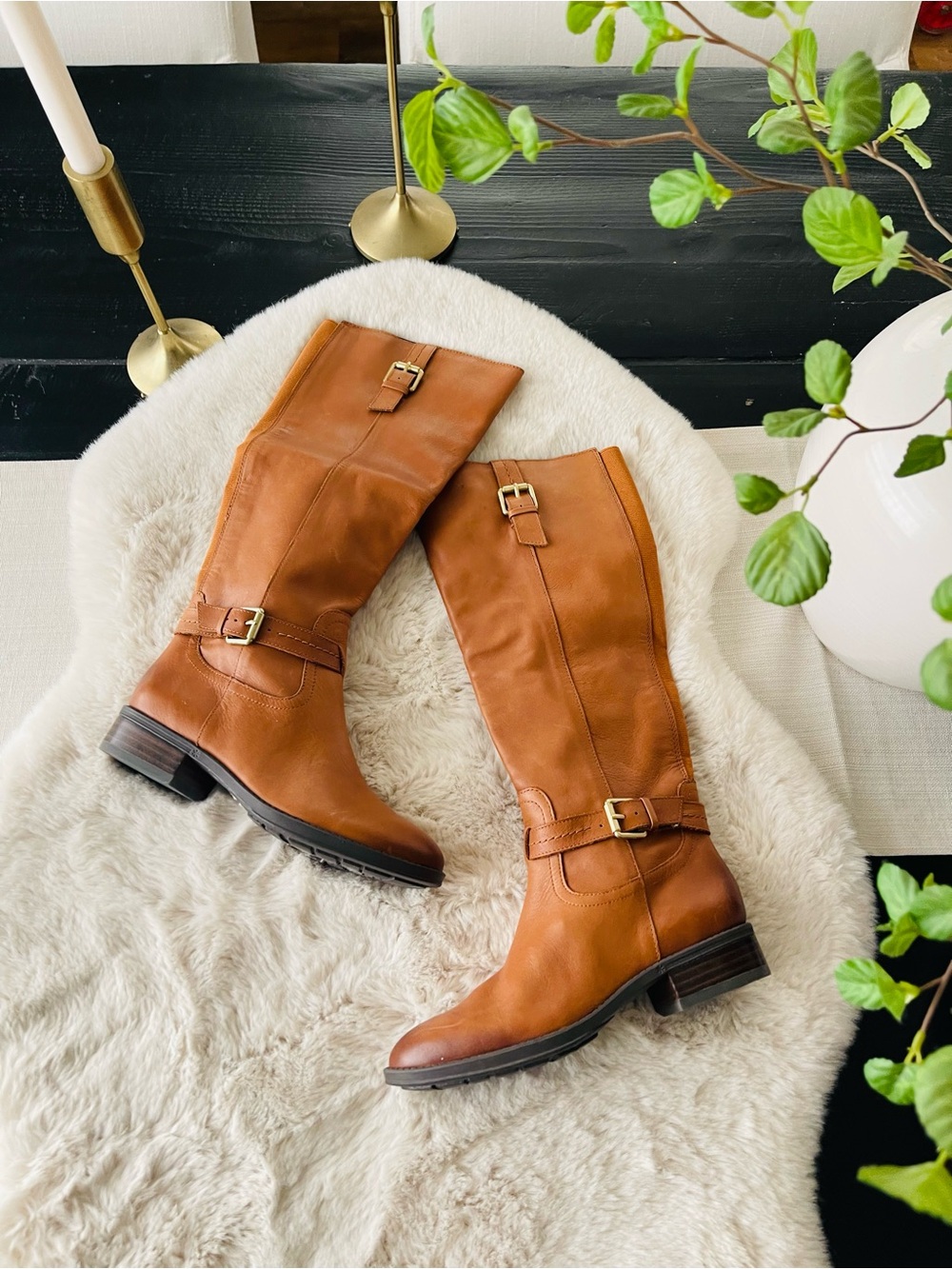 Sam edelman leather riding boots sz 5.5 womens new